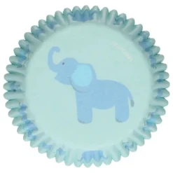 Caissette cupcake bébé garçon bleu x48 - Funcakes