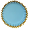 Caissette cupcake bleue et dorée x30 - PME