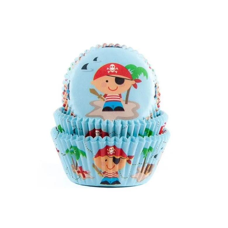 Caissette cupcake Pirate x50 - House of Marie