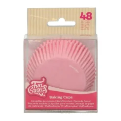 Caissette cupcake rose clair x48 - Funcakes