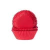 Caissette cupcake Rouge x50 - House of Marie