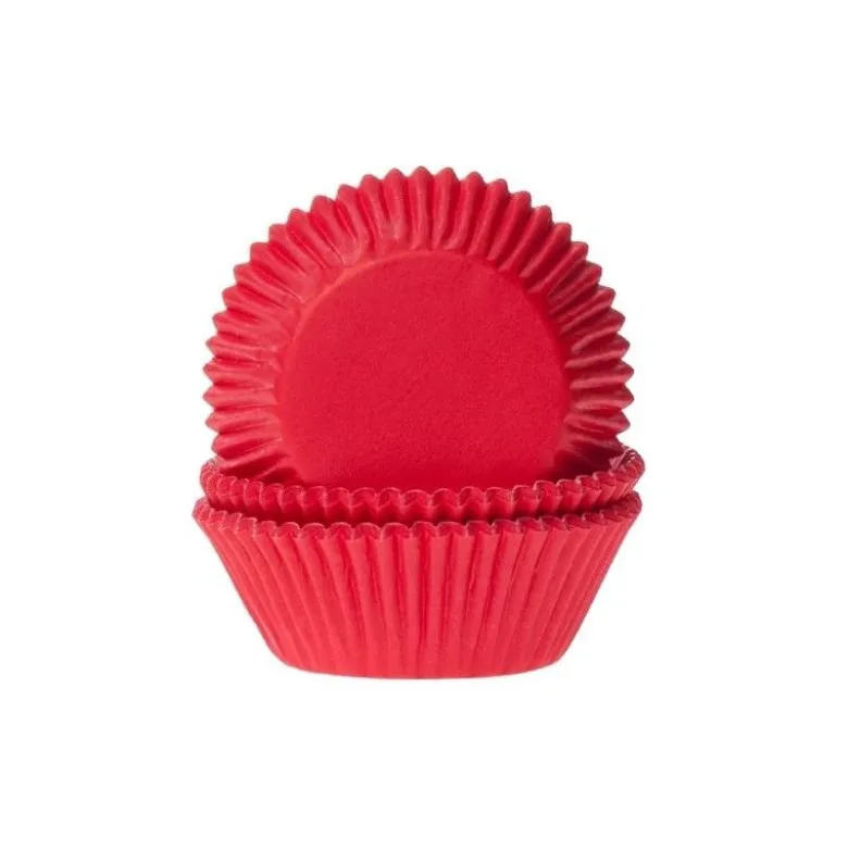 Caissette cupcake Rouge x50 - House of Marie