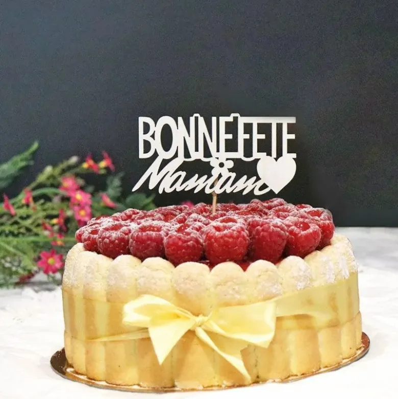 Cake Topper Bonne Fête Maman sur Pic (x30) - Patisdécor