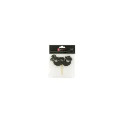 Cake Topper Bonne Fête Moustache sur Pic (x2) - Patisdécor