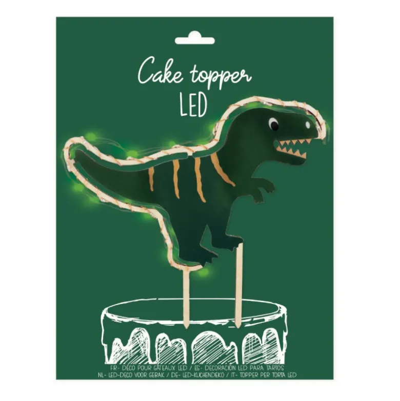 Cake topper Led Dinosaure - ScrapCooking