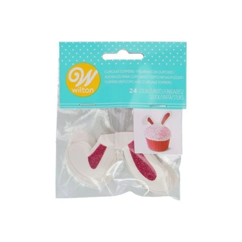 Cake topper Oreilles Lapin x24 - Wilton