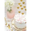 Cake toppers 20cm coeurs dorés x10 - ScrapCooking