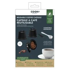 Capsule reutilisable compatible Nespresso x3 - Cook Concept