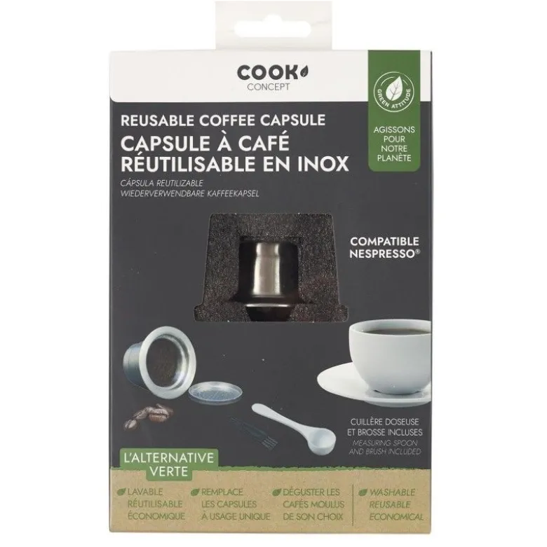 Capsule réutilisable acier compatible Nespresso - Cook Concept