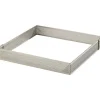 Carré perforé inox 8cm H2cm