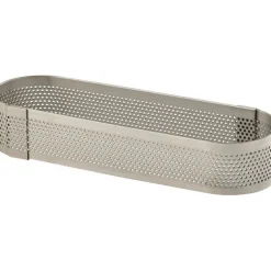 Cercle Oblong perforé inox 12x3,5cm H2cm - Mallard Ferrière