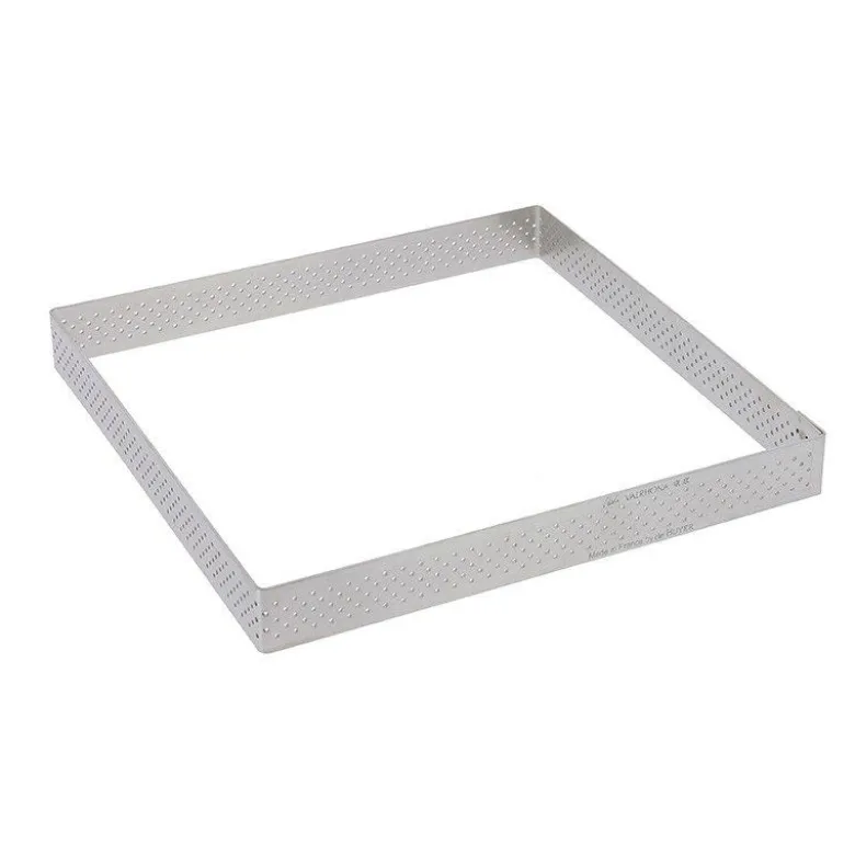 Cercle perforé carré 17,5cm Valrhona - De Buyer