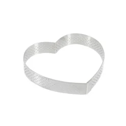 Cercle perforé coeur 12cm Valrhona - De Buyer