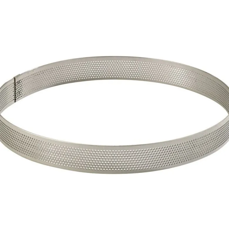 Cercle perforé inox 16cm H2cm - Mallard Ferrière