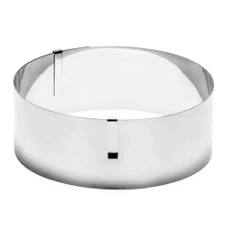 Cercle à pâtisserie extensible inox haut 9cm - Patisse