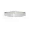 Cercle à pâtisserie inox extensible H 3cm - De Buyer