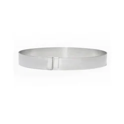 Cercle à pâtisserie inox extensible H 3cm - De Buyer
