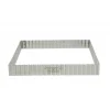 Cercle à tarte carré perforé 23cm H3cm - De Buyer