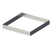 Cercle à tarte perforé carré 20cm Valrhona - De Buyer
