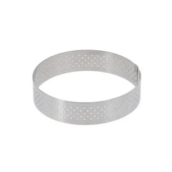 Cercle à tarte perforé 20,5cm Valrhona - De Buyer