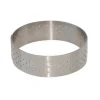 Cercle à tarte perforé rond 24,5cm Valrhona - De Buyer
