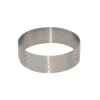 Cercle à tarte perforé rond 6,5cm Valrhona - De Buyer