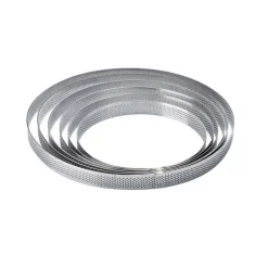 Cercle à tarte rond micro-perforé 19cm - Pavoni Italia