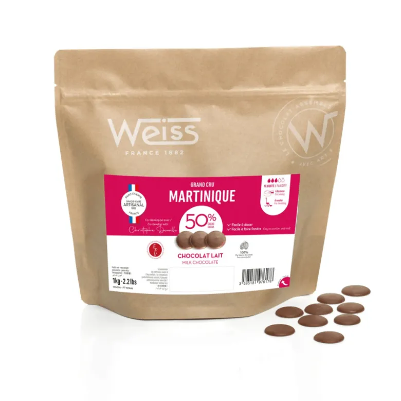 Chocolat au Lait Fondette 50% Martinique 1 kg - Weiss