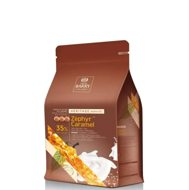 Chocolat Blanc Zéphyr™ Caramel 35% 2,5kg - Cacao Barry