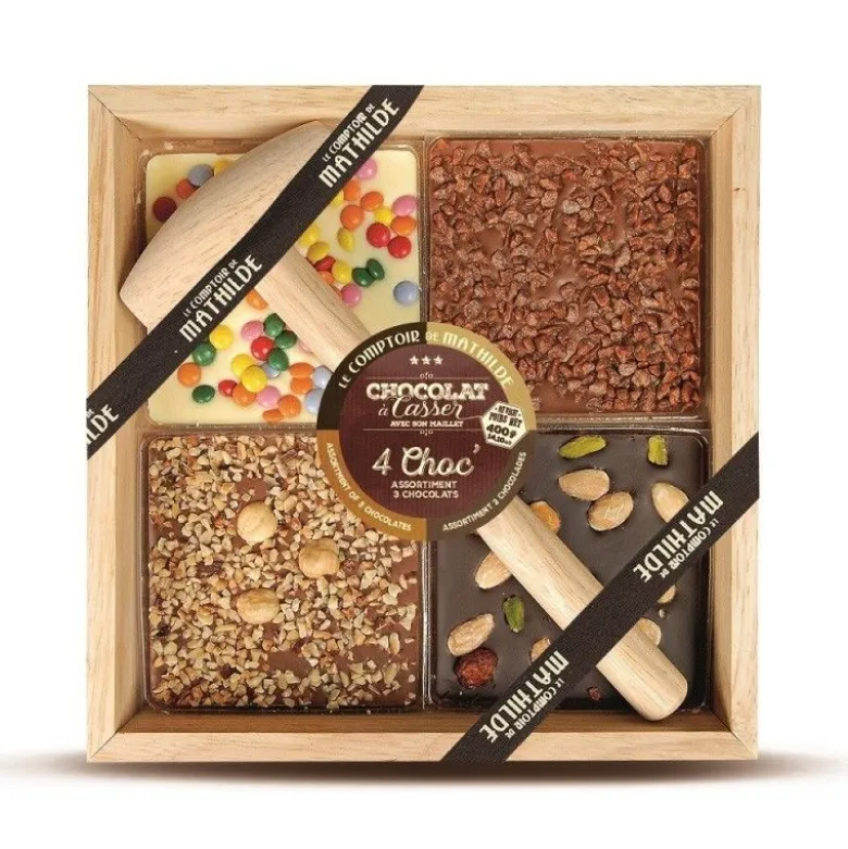 Chocolat à casser 4 Choc' 350g - Le Comptoir de Mathilde
