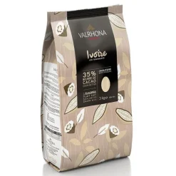 Chocolat de Couverture Blanc Ivoire 35% 3kg - Valrhona