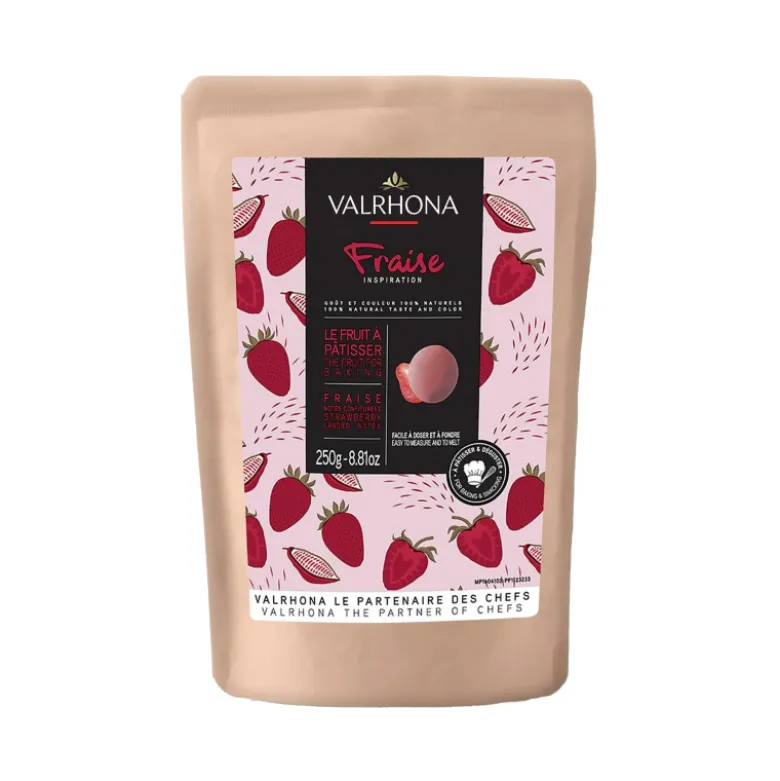Chocolat de Couverture Inspiration Fraise 250g - Valrhona