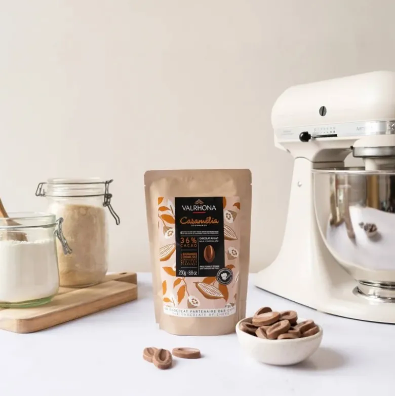 Chocolat de Couverture Lait Caramelia 36% 250g - Valrhona