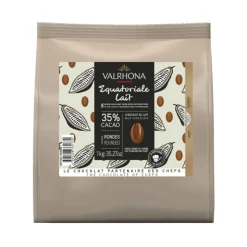 Chocolat de Couverture Lait Equatoriale 35% 1kg - Valrhona