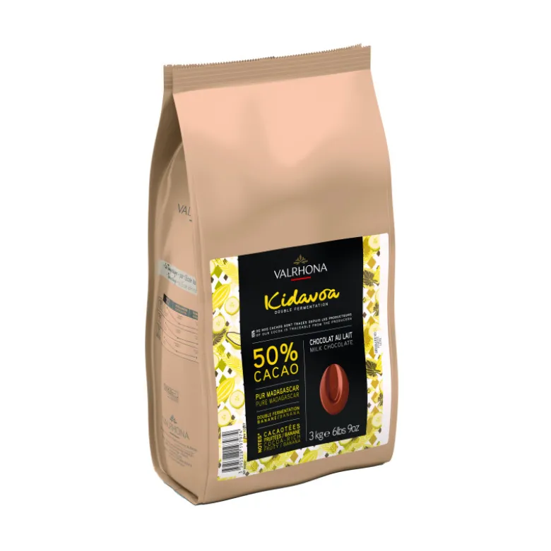 Chocolat de Couverture Lait Kidavoa 50% 3kg - Valrhona