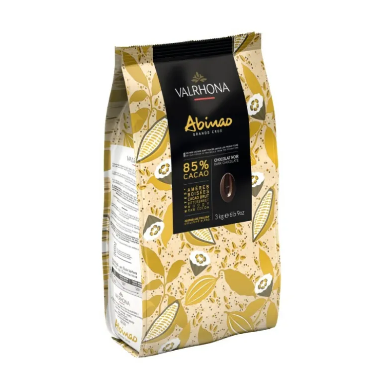 Chocolat de Couverture Noir Abinao 85% 3kg - Valrhona