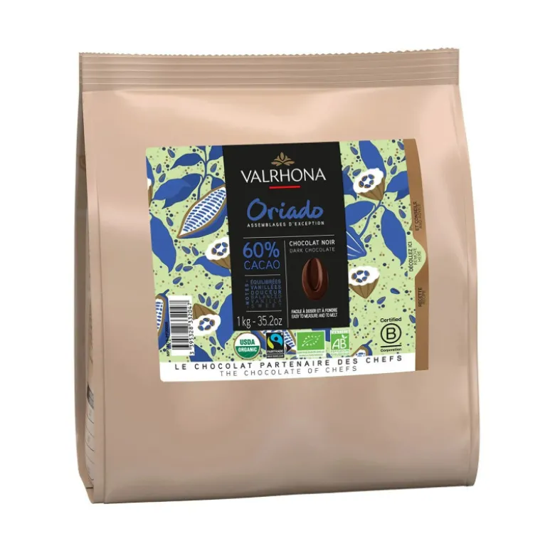 Chocolat de Couverture Noir Bio Oriado 60% 1kg - Valrhona