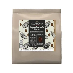 Chocolat de Couverture Noir Equatoriale 55% 1kg - Valrhona