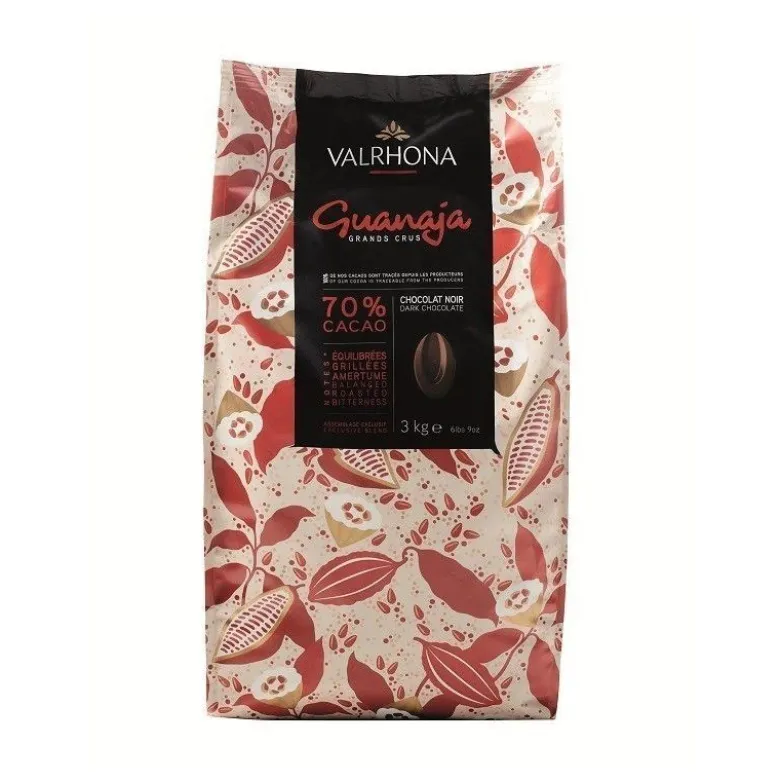 Chocolat de Couverture Noir Guanaja 70% 3kg – Valrhona