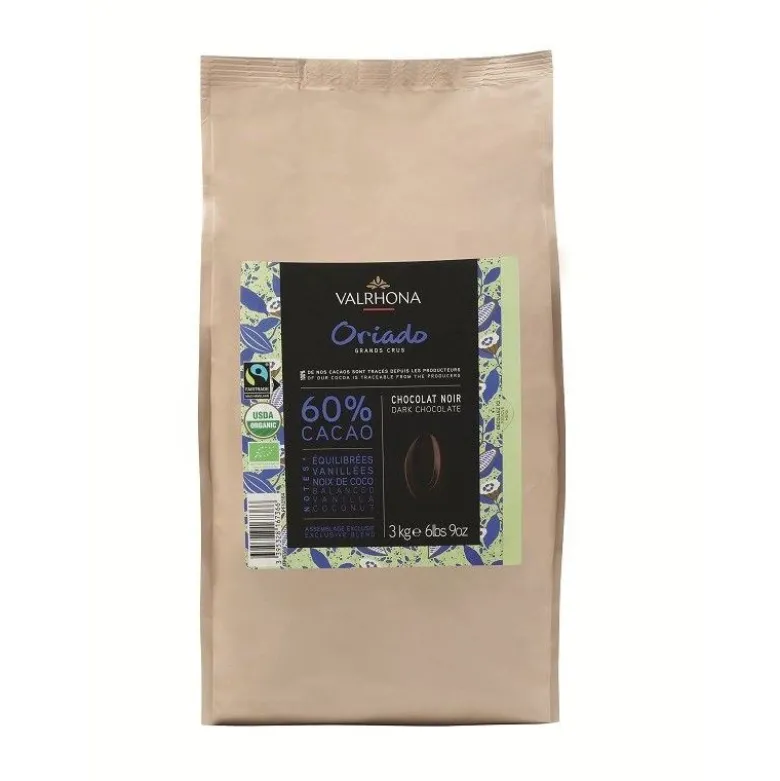 Chocolat de Couverture Noir Oriado 60% 3kg - Valrhona