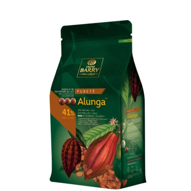 Chocolat Lait Alunga 41% 5kg - Cacao Barry