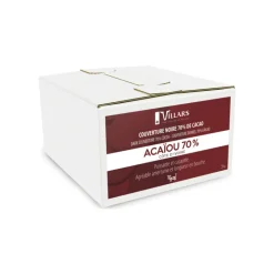 Chocolat Noir en Pistoles Acaiou 70% 5 kg - Villars