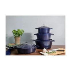 Cocotte fonte d'aluminium 20cm Bleu - MasterClass