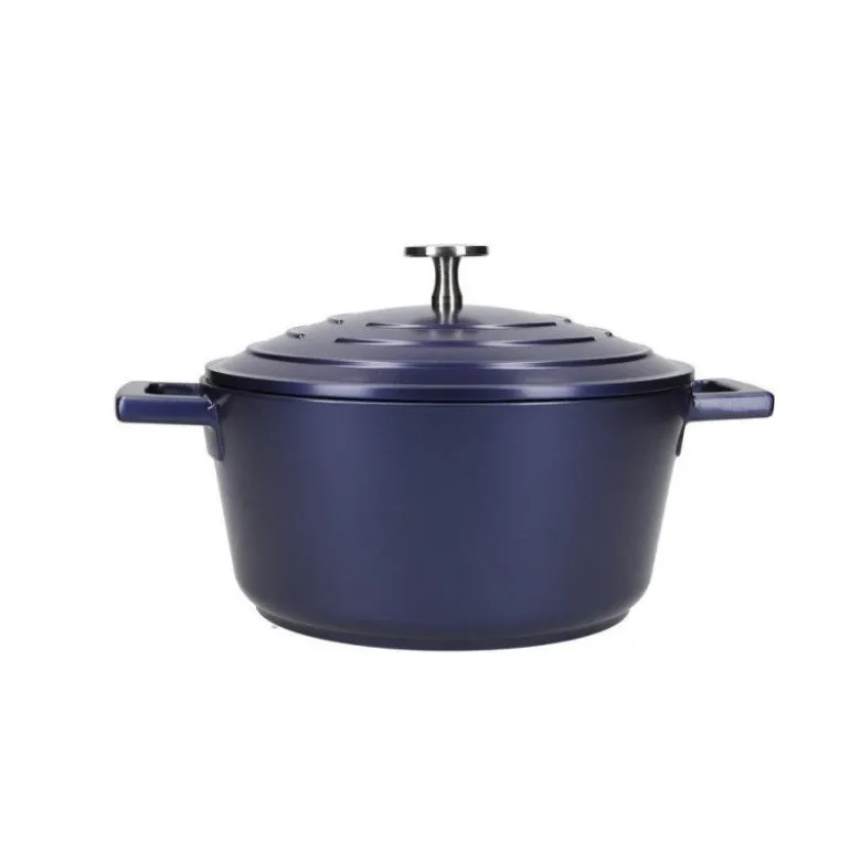 Cocotte fonte d'aluminium 20cm Bleu - MasterClass