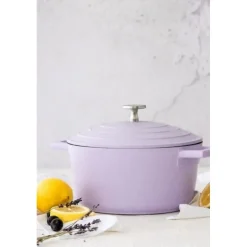 Cocotte fonte d'aluminium 20cm Lavande - MasterClass