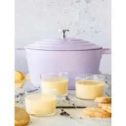 Cocotte fonte d'aluminium 24cm Lavande - MasterClass