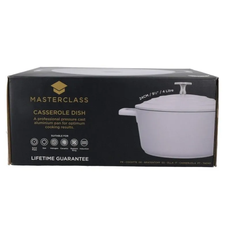 Cocotte fonte d'aluminium 24cm Lavande - MasterClass