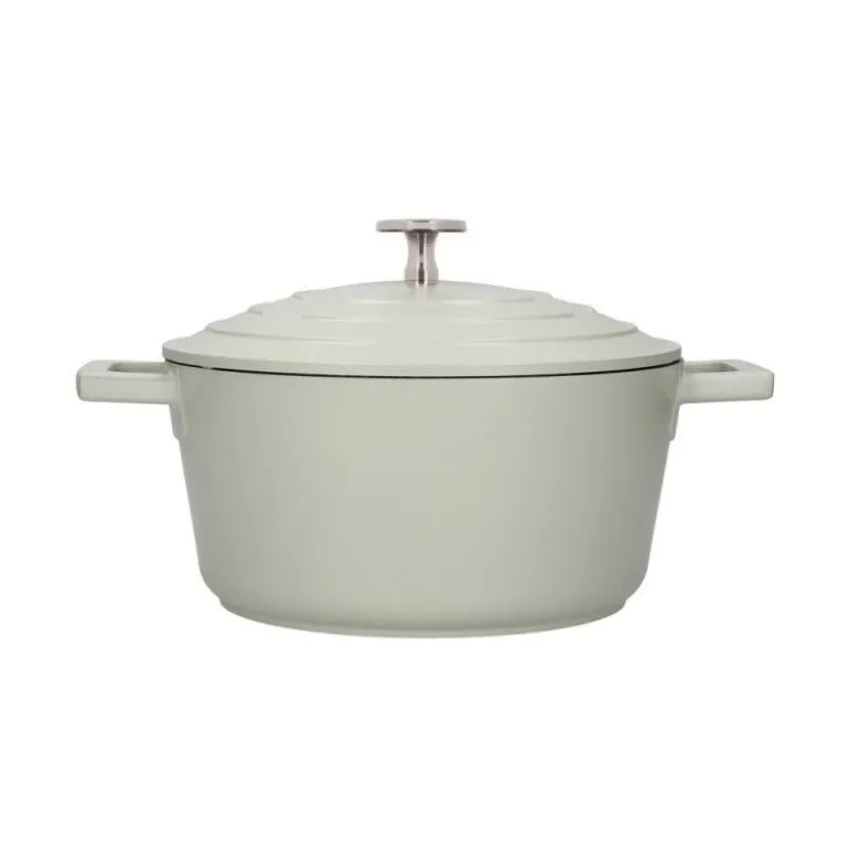 Cocotte fonte d'aluminium 20cm Menthe - MasterClass