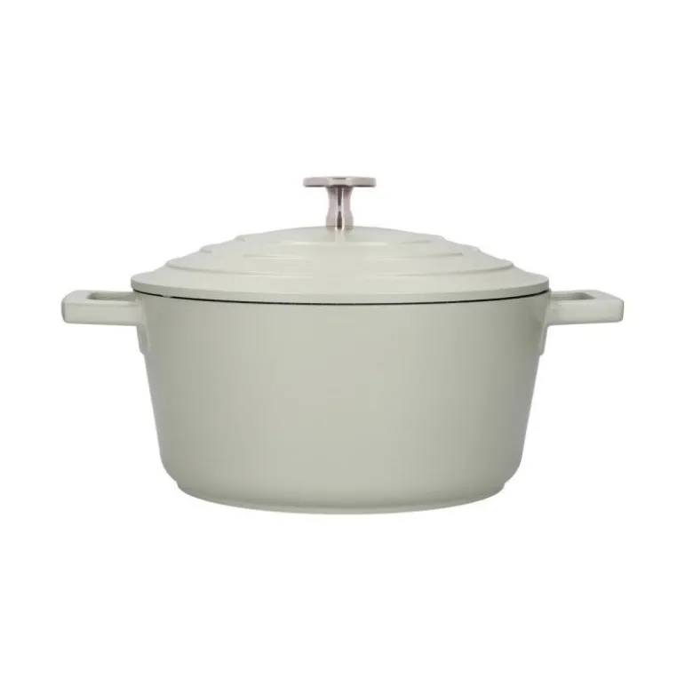 Cocotte fonte d'aluminium 28cm Menthe - MasterClass