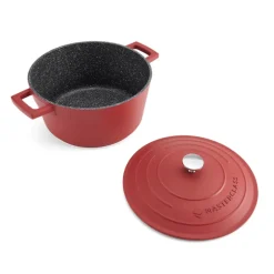 Cocotte fonte d'aluminium 24cm rouge - MasterClass